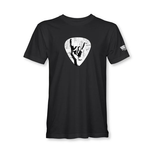 Rock them Horns Guitar Pick & Devil Horns t-shirt